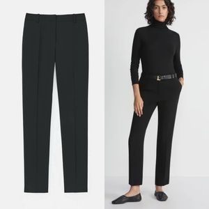 NWT LAFAYETTE 148 NEW YORK Clinton Pants Office Corpcore Size 14 Black Preppy